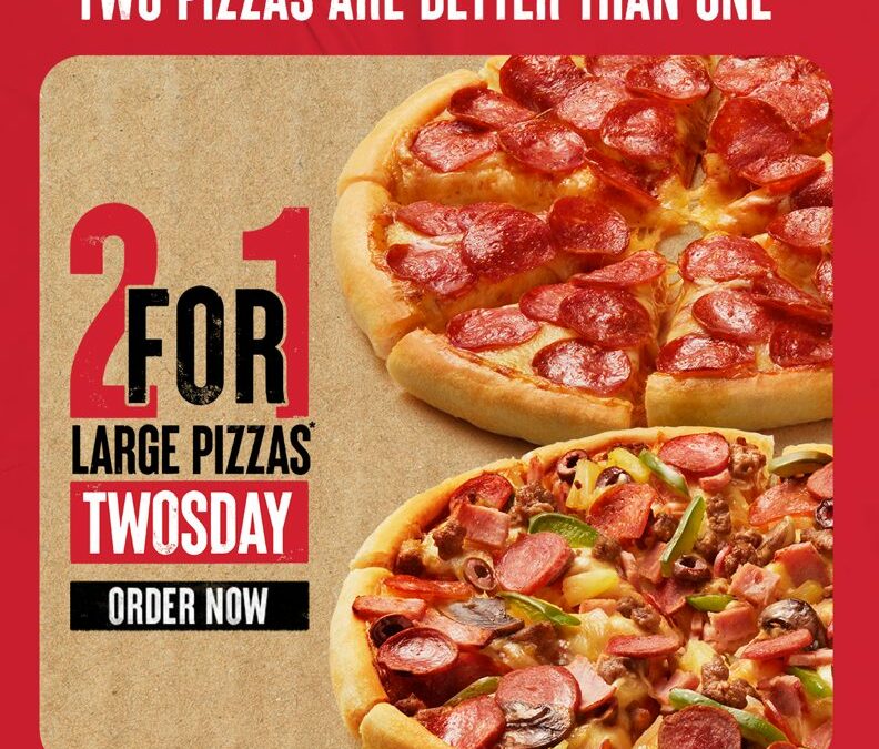 Pizza Hut Tuesday Deal: Buy One Get One Free Pizzas